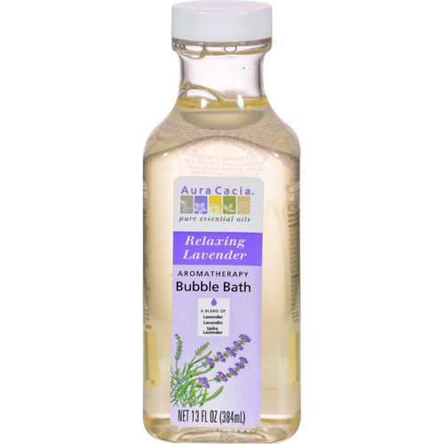 Aura Cacia Aromatherapy Bubble Bath Relaxing Lavender - 13 Fl Oz