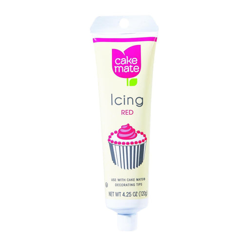 Cake Mate Decorating Icing - Red - 4.25 Oz - Case Of 6