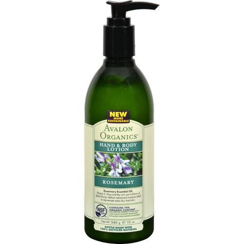 Avalon Organics Hand And Body Lotion Rosemary - 12 Fl Oz