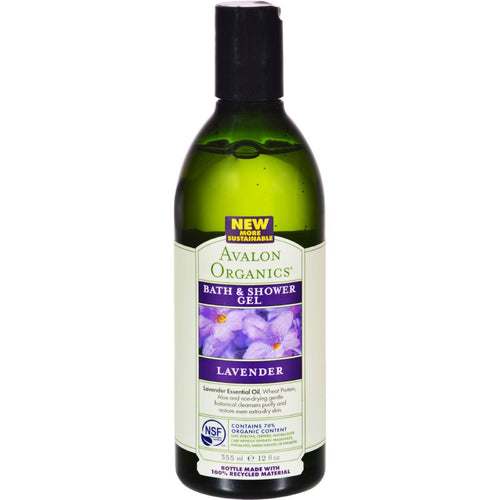 Avalon Organics Bath And Shower Gel Lavender - 12 Fl Oz