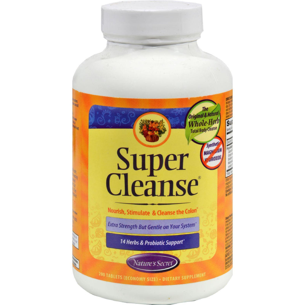 Nature's Secret Super Cleanse - 200 Tablets