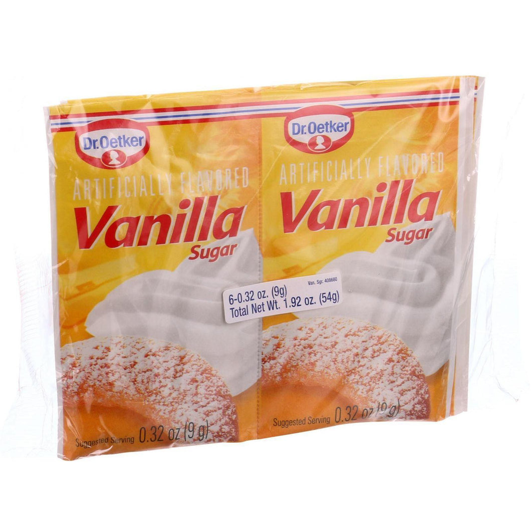 Dr. Oetker Organics Vanilla Sugar - Artifically Flavored - 1.92 Oz - Case Of 12