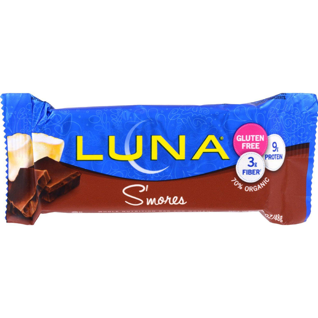 Clif Bar Luna Bar - Organic Smores - Case Of 15 - 1.69 Oz