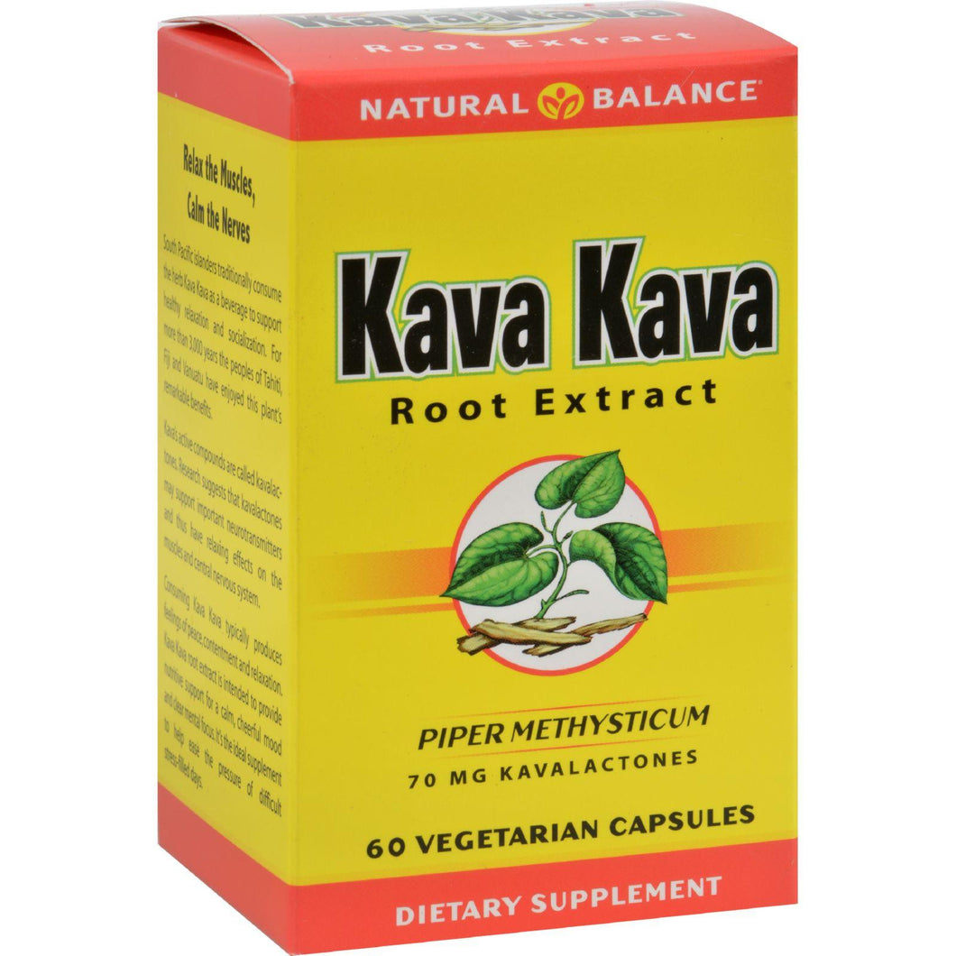 Natural Balance Kava Kava Root Extract - 60 Vegetarian Capsules