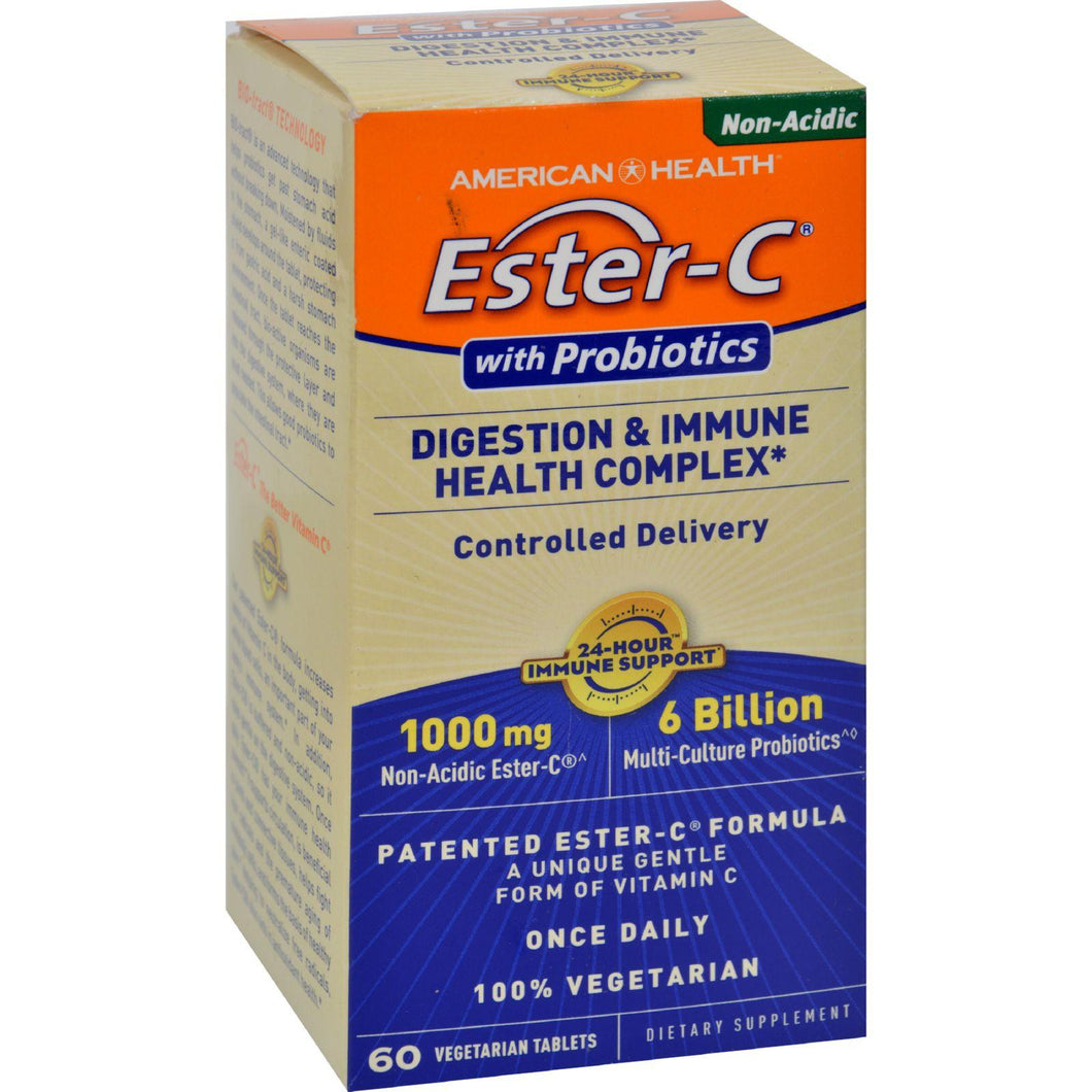 American Health Ester-c Digestion And Immune Health Complex - 1000 Mg - 60 Vegetarian Tablets