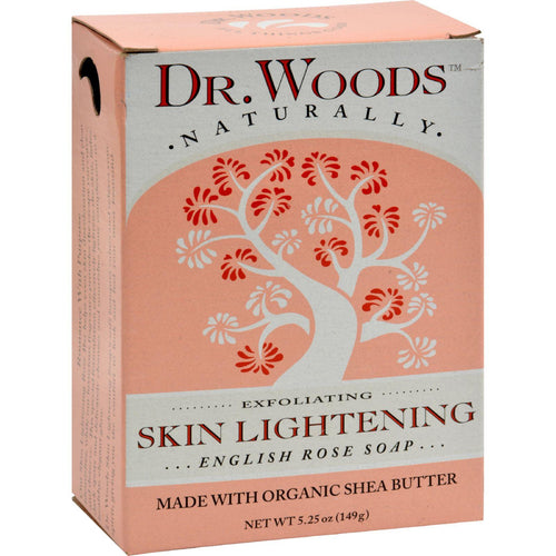 Dr. Woods Bar Soap Skin Lightening English Rose - 5.25 Oz