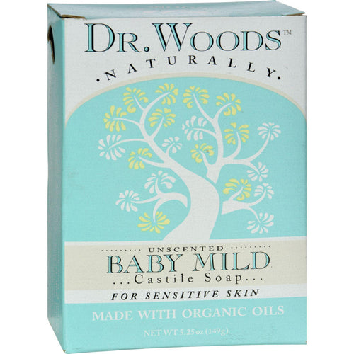 Dr. Woods Bar Soap Baby Mild Unscented - 5.25 Oz