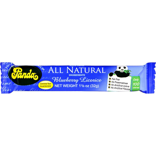 Panda Licorice Bars - Blueberry - Case Of 36 - 1.1 Oz