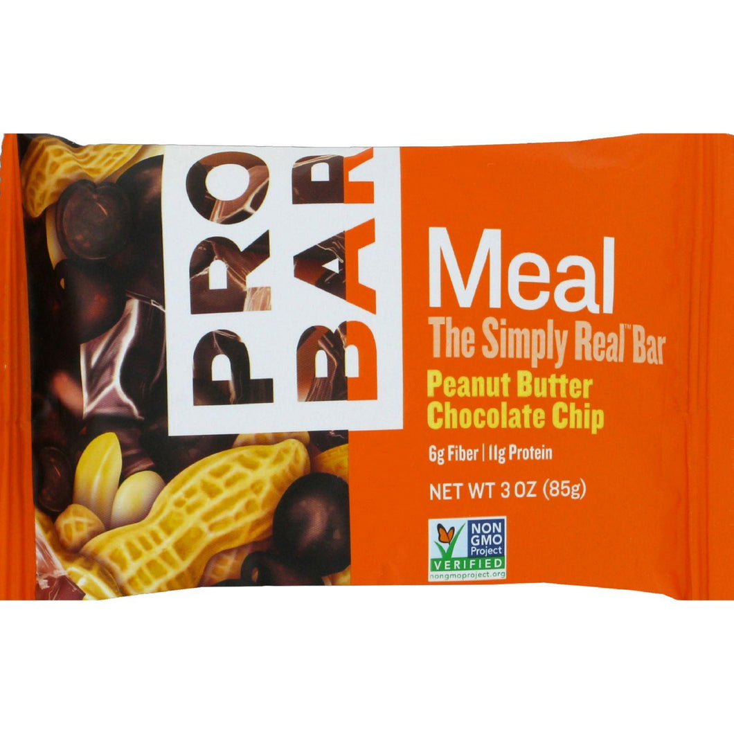 Probar Organic Peanut Butter Chocolate Chip Bar - Case Of 12 - 3 Oz