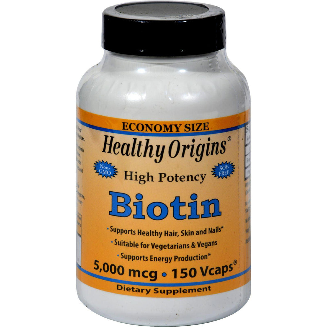 Healthy Origins Biotin - 5000 Mcg - 150 Vcaps