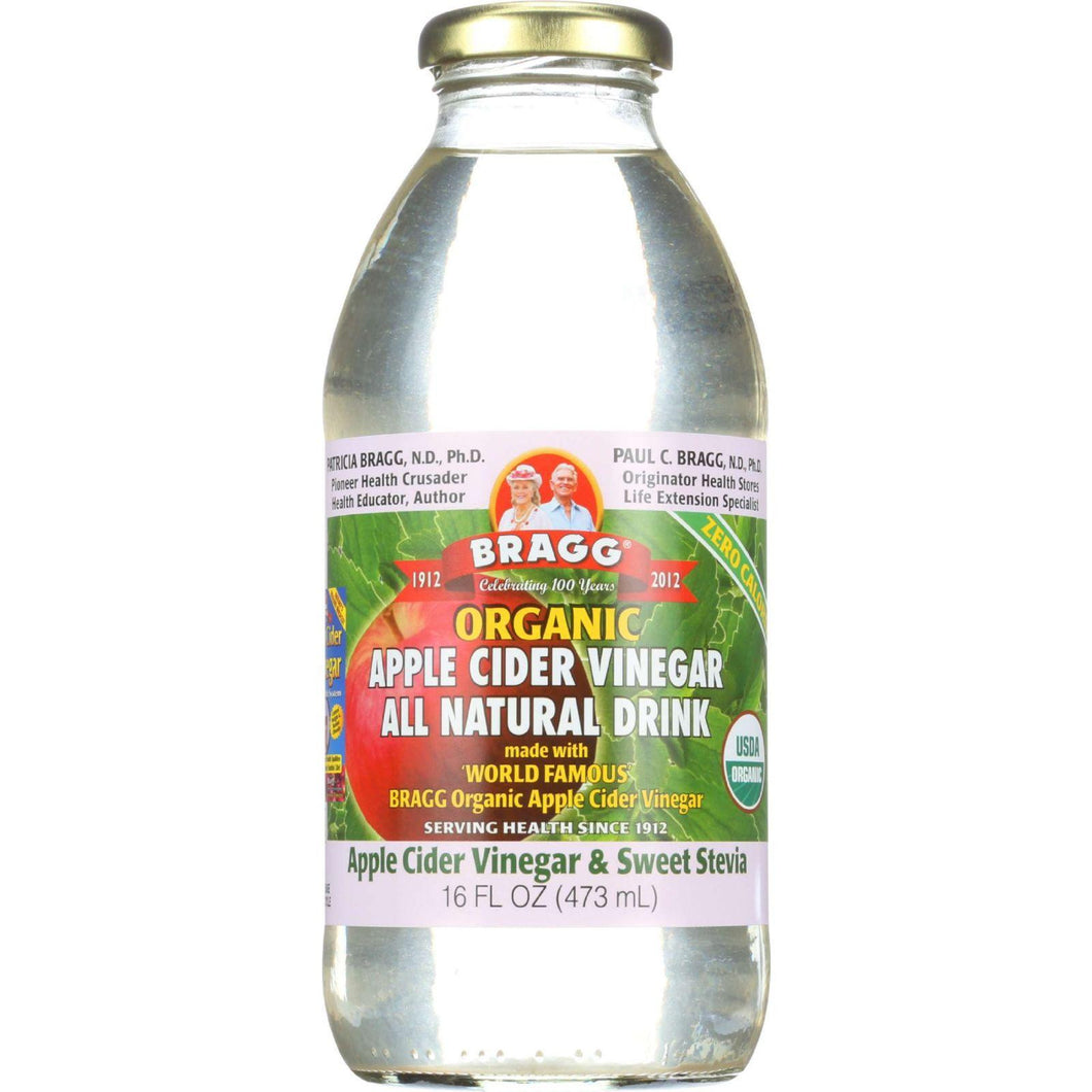 Bragg Apple Cider Vinegar Drink - Organic - Sweet Stevia - 16 Oz - Case Of 12