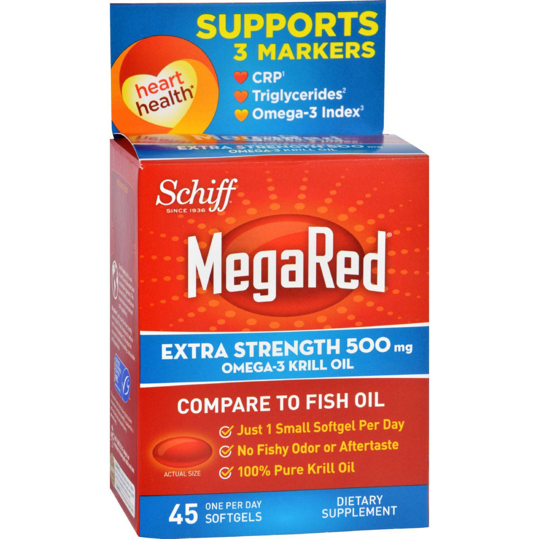 Schiff Megared Extra Strength Omega 3 - 500 Mg - 45 Softgels