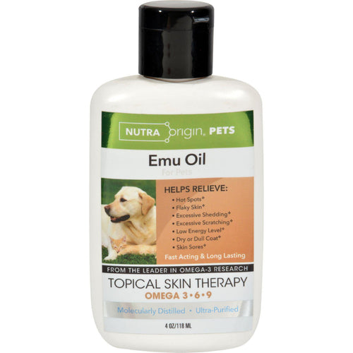 Nutra Origin Liquid Emu Oil For Pets - 4 Fl Oz