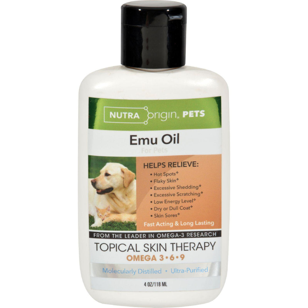Nutra Origin Liquid Emu Oil For Pets - 4 Fl Oz