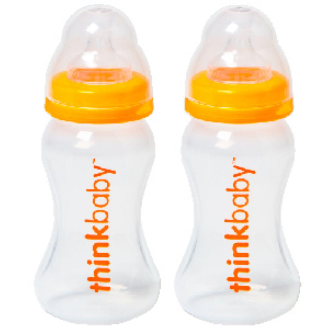 Thinkbaby Baby Bottle With Stage A Nipple (0-6 Months) - Twin Pack - 9oz