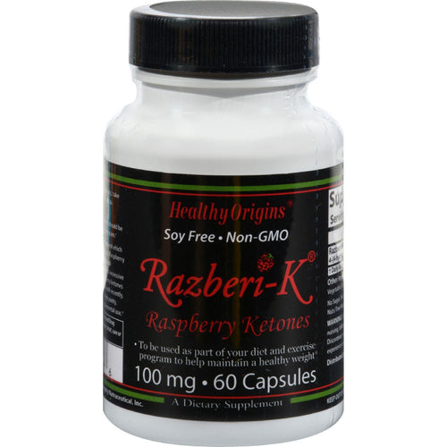 Healthy Origins Razberi-k - 100 Mg - 60 Capsules