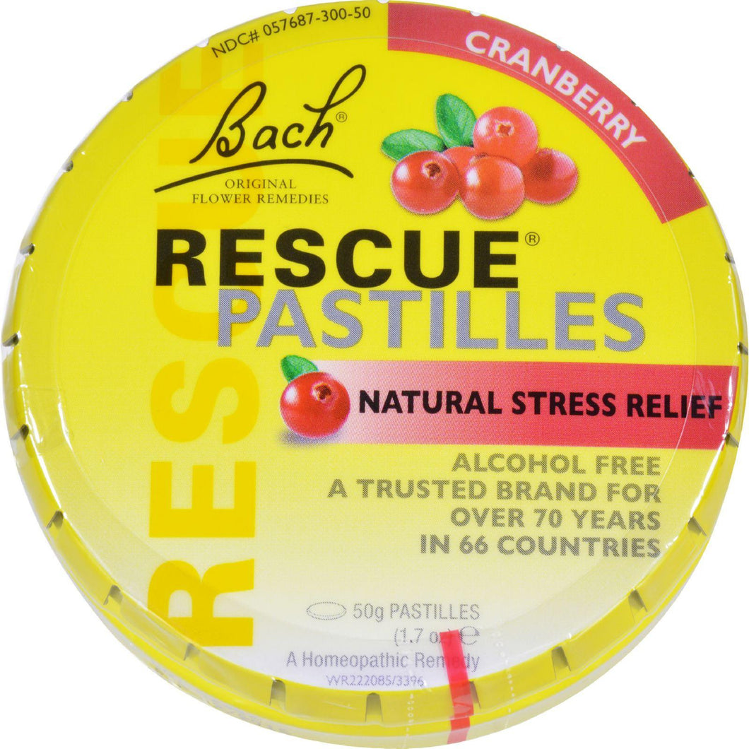 Bach Rescue Remedy Pastilles - Cranberry - 50 Grm - Case Of 12