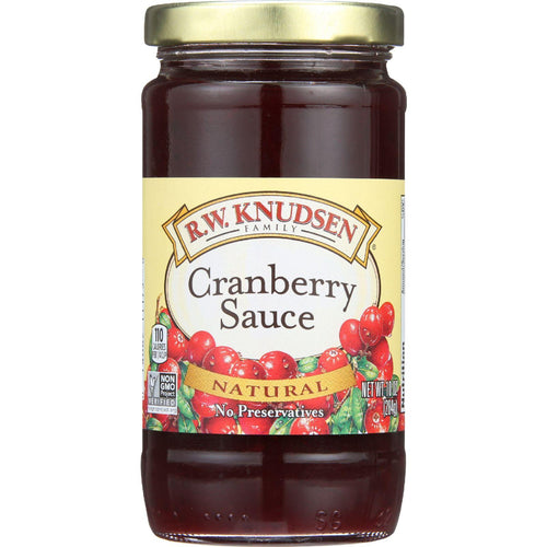 R.w. Knudsen Cranberry Sauce - 100 Percent Natural - 10 Oz - Case Of 12