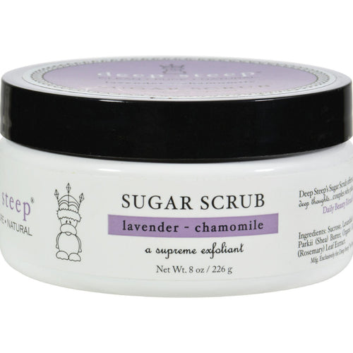 Deep Steep Organic Sugar Scrub Lavender Chamomile - 8 Oz