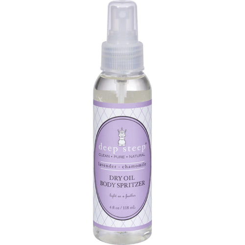 Deep Steep Dry Oil Body Spritzer - Lavender Chamomile - 4 Oz