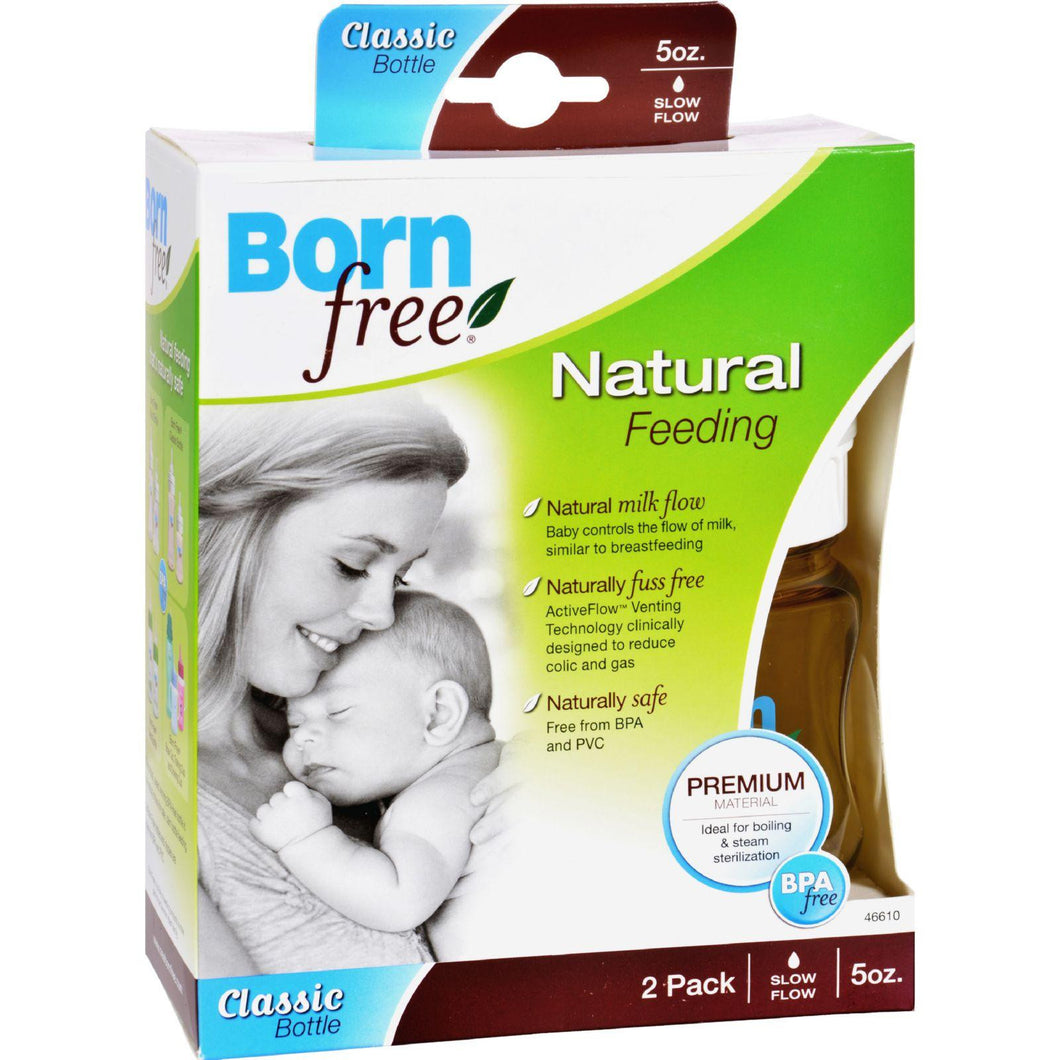 Bornfree Wide Neck Bottles - 2 Pack - 5 Oz