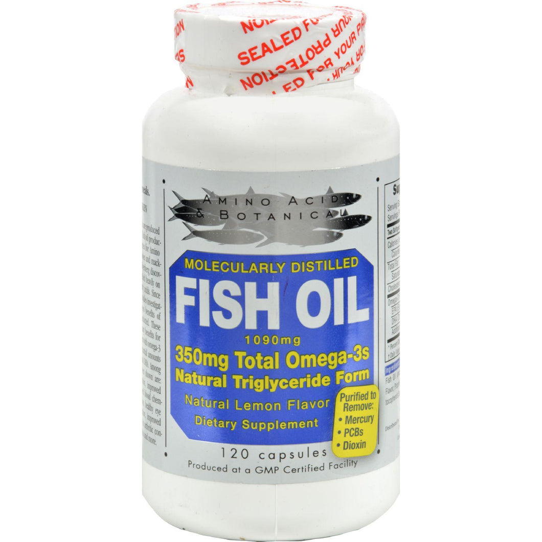 Amino Acid And Botanical Fish Oil - 1090 Mg - 120 Caps