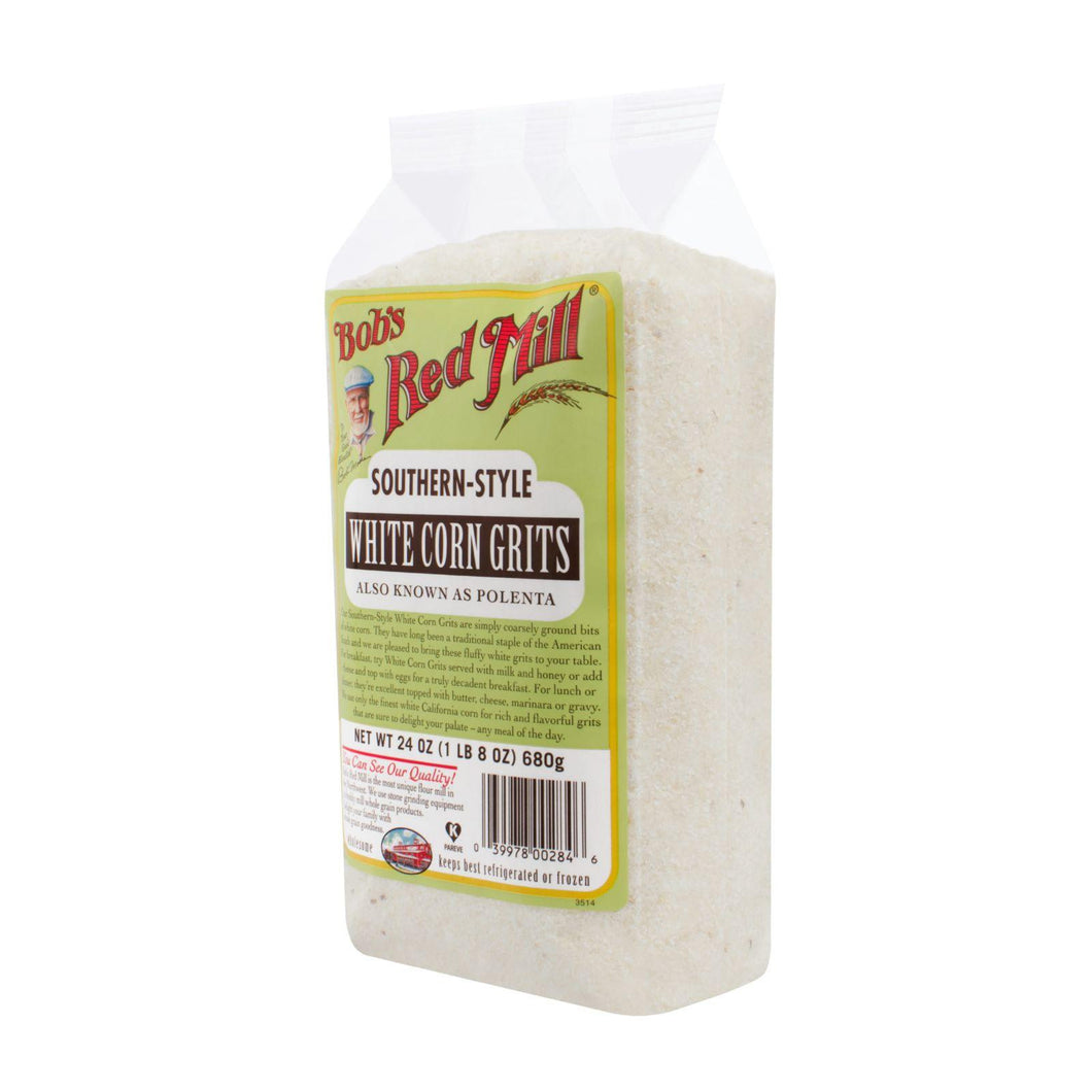 Bob's Red Mill White Corn Grits - Polenta - 24 Oz - Case Of 4