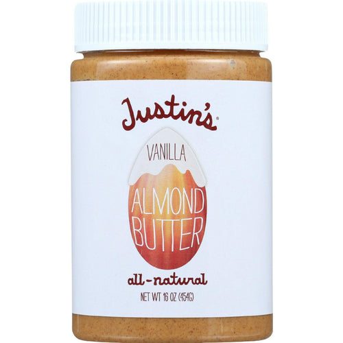 Justins Nut Butter Almond Butter - Natural Vanilla - Jar - 16 Oz - Case Of 6