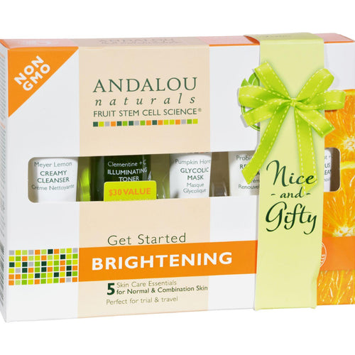 Andalou Naturals Get Started Brightening - 5 Piece Kit