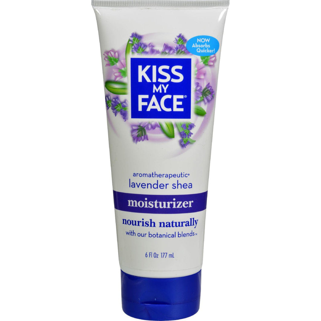 Kiss My Face Moisturizer - Lavender And Shea Butter - 6 Oz