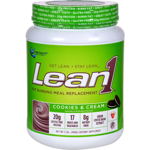 Nutrition53 Lean1 Nature's Performance Shake - Cookies And Cream - 2 Lbs