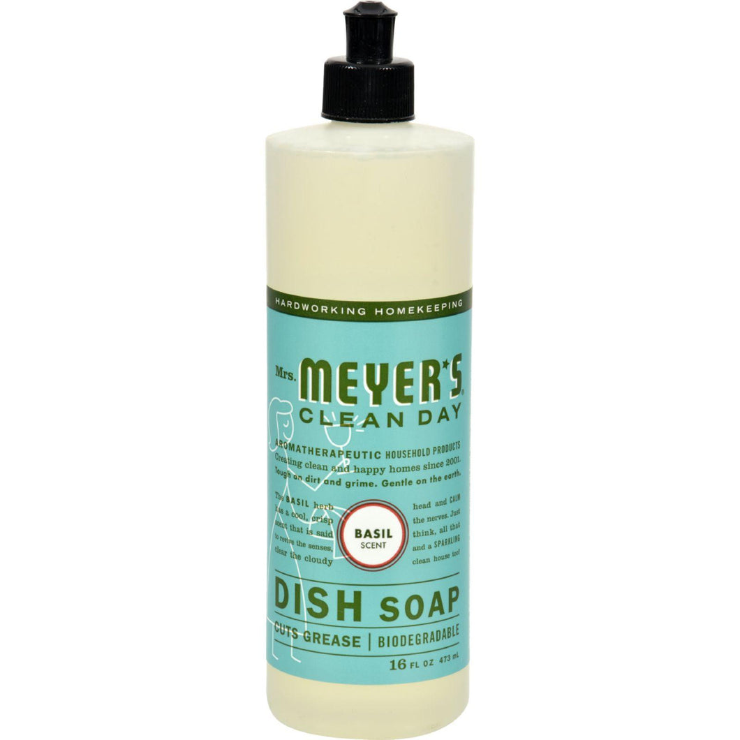 Mrs. Meyer's Liquid Dish Soap - Basil - 16 Oz