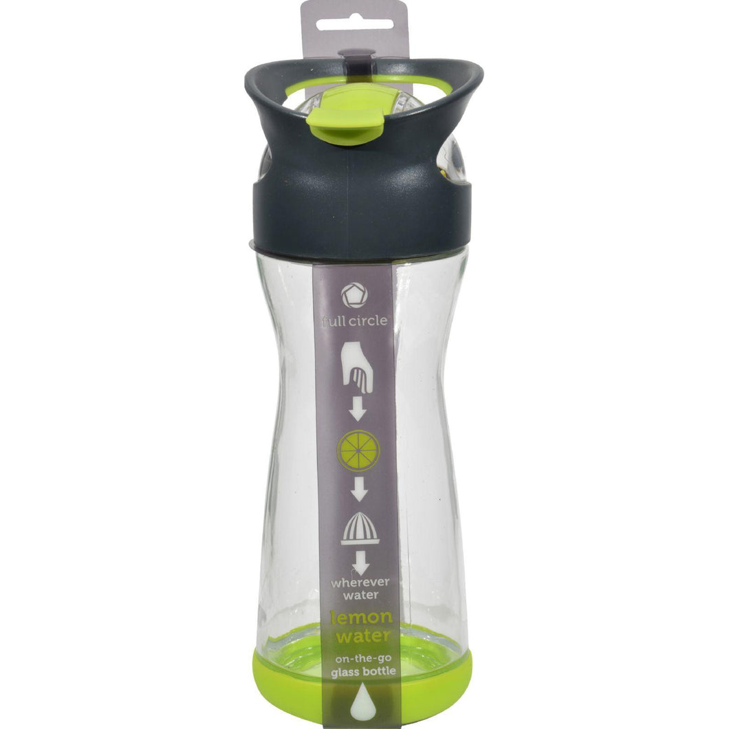 Full Circle Home On The Go Lemon Glass Water Bottle - Lime