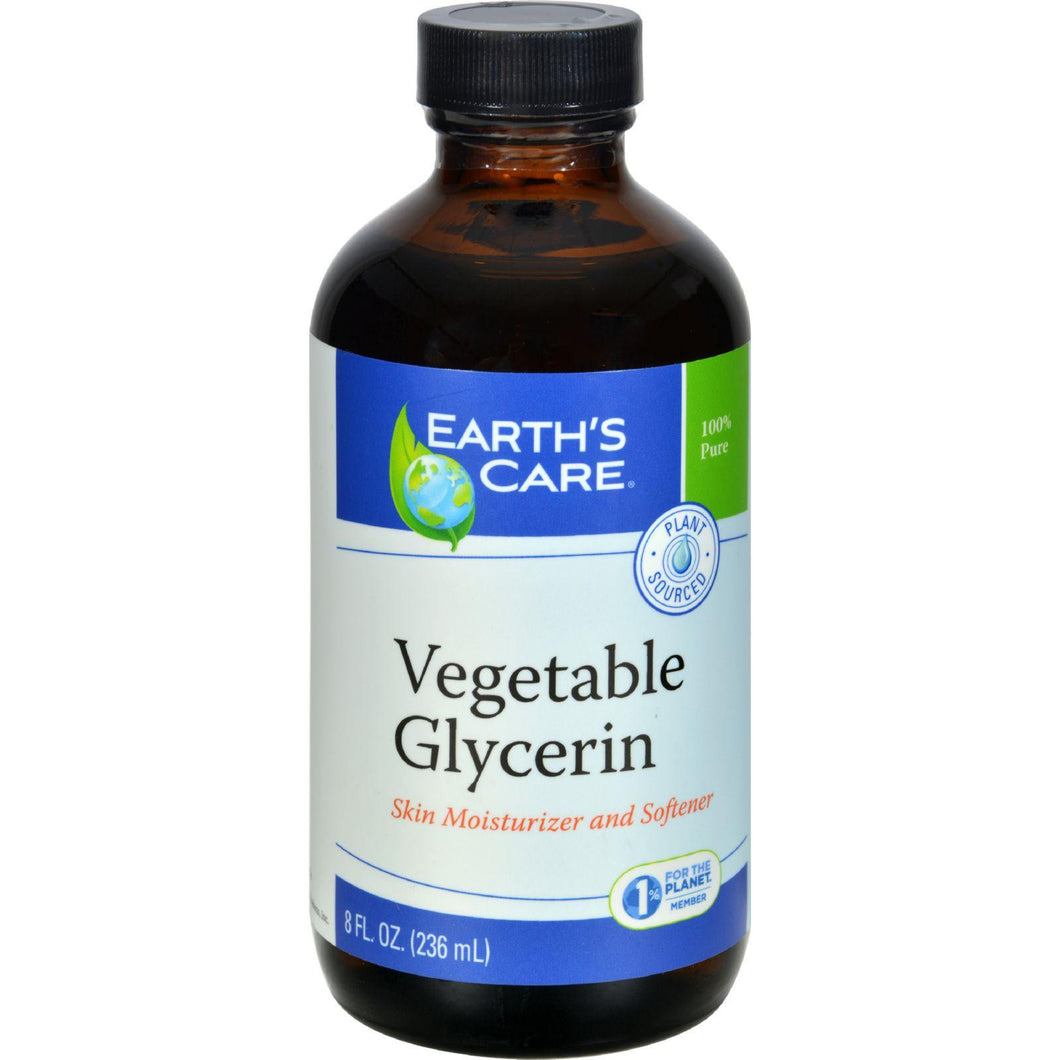 Earth's Care 100% Natural Vegan Glycerin - 8 Fl Oz