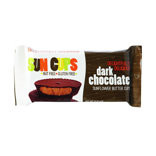 Suncup Sunflower Butter Cups - Dark Chocolate - 1.5 Oz - Case Of 12