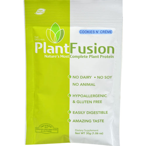 Plantfusion Cookies N Cream Packets - Case Of 12 - 30 Grams