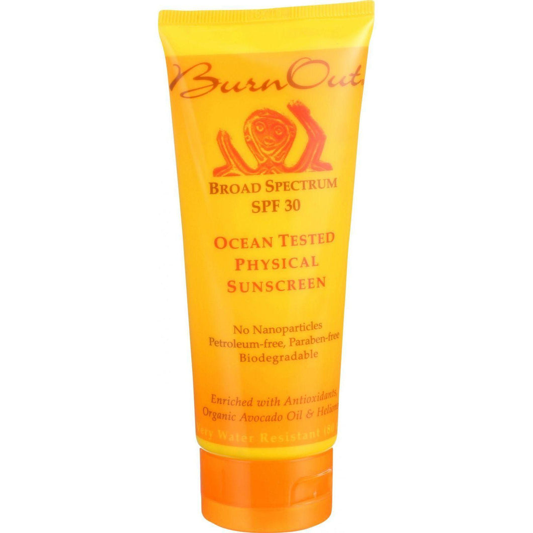 Burn Out Physical Sunscreen - Ocean Tested - Spf 30 - 3.4 Oz