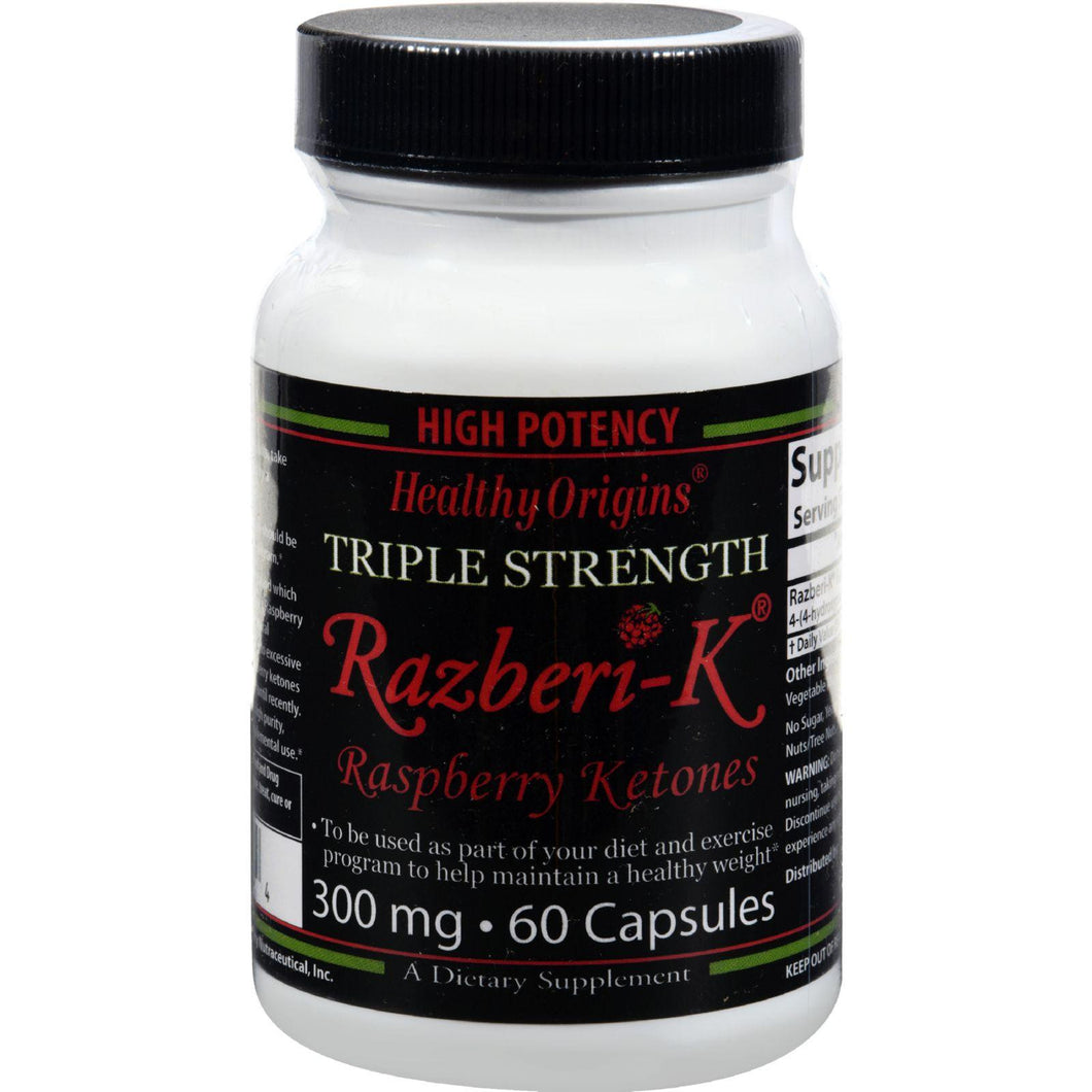 Healthy Origins Raspberry Ketones - 300 Mg - 60 Ct