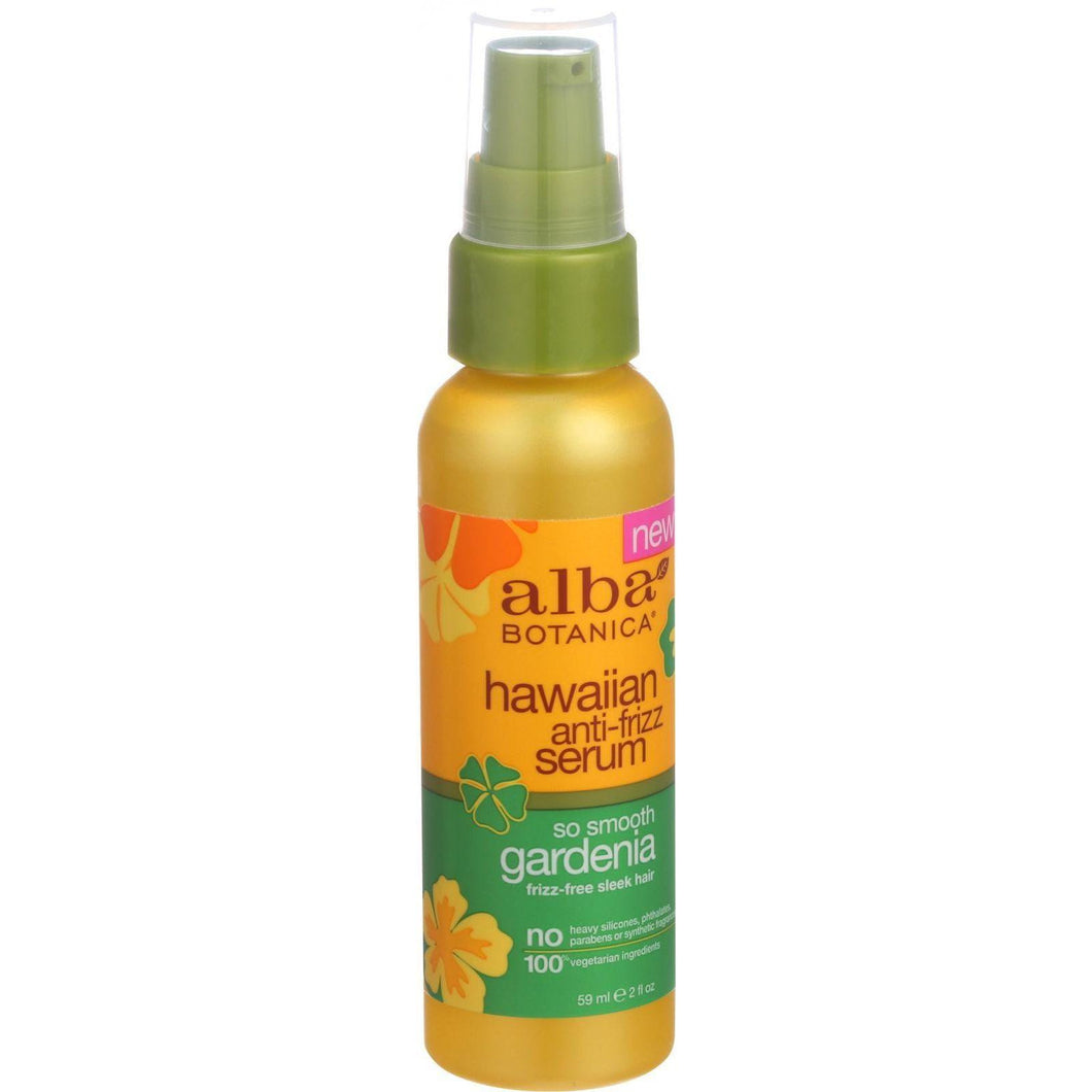 Alba Botanica Anti Frizz Serum - Hawaiian - So Smooth Gardenia - 2 Oz