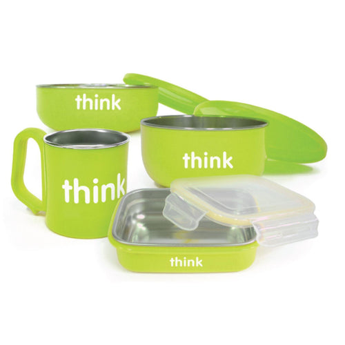 Thinkbaby Feeding Set - Bpa Free - Green