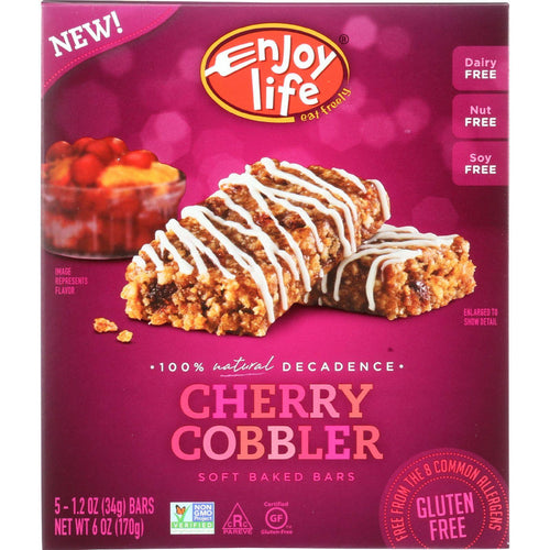 Enjoy Life Bar - Soft Baked - Decadent - Cherry Cobbler - 6 Oz - Case Of 6