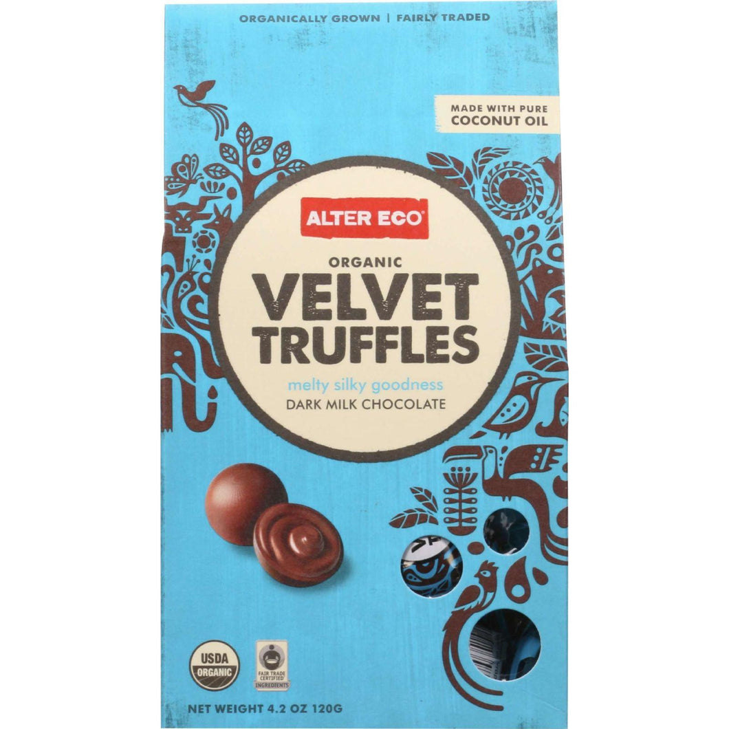 Alter Eco Americas Truffle - Organic - Velvet - 10 Pack - 4.2 Oz - Case Of 8