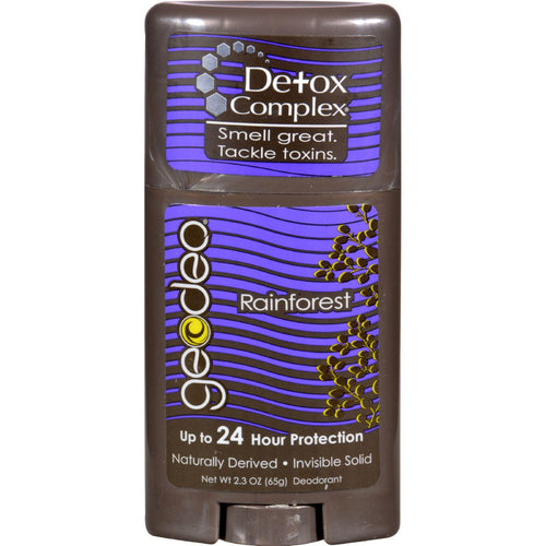 Geo-deo Deodorant Stick - Natural Rainforest With Detox Complex - 2.3 Oz