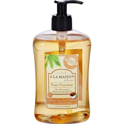 A La Maison French Liquid Soap - Coconut - 16.9 Oz