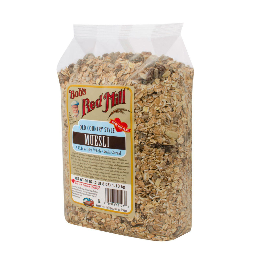 Bob's Red Mill Old Country Style Muesli Cereal - 40 Oz - Case Of 4