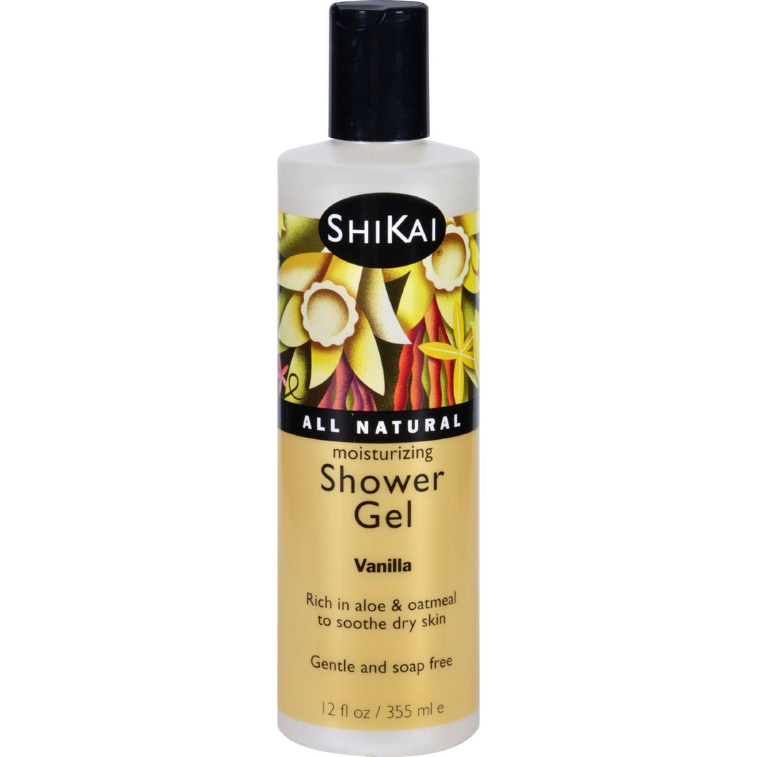 Shikai Products Shower Gel - Vanilla - 12 Oz