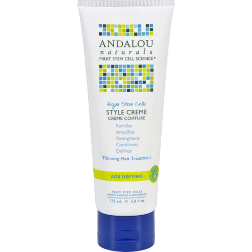 Andalou Naturals Style Creme - Argan Stem Cells - 5.8 Oz