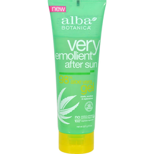 Alba Botanica After Sun Gel - 98% Aloe - 8 Oz