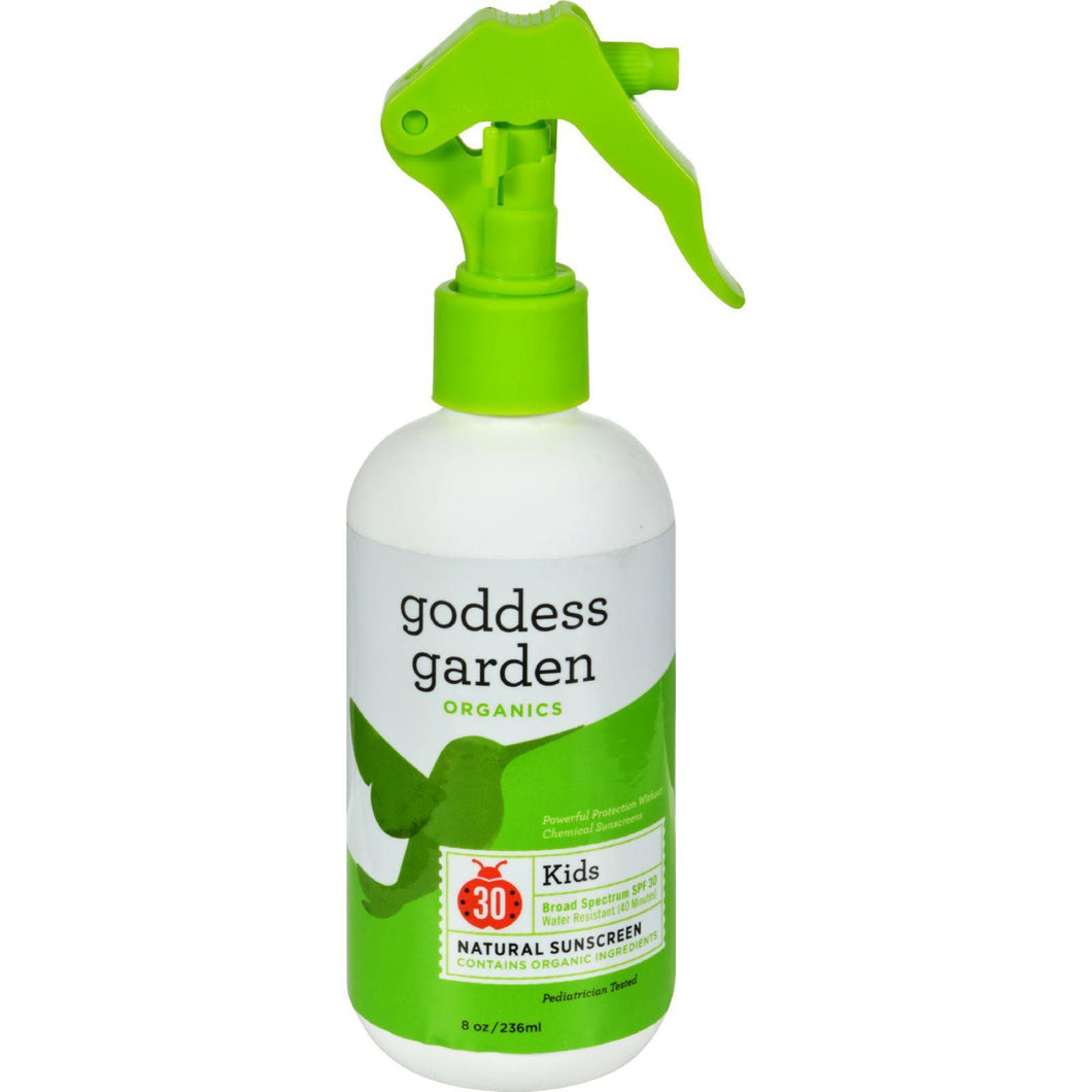 Goddess Garden Organic Sunscreen - Kids Natural Spf 30 Trigger Spray - 8 Oz