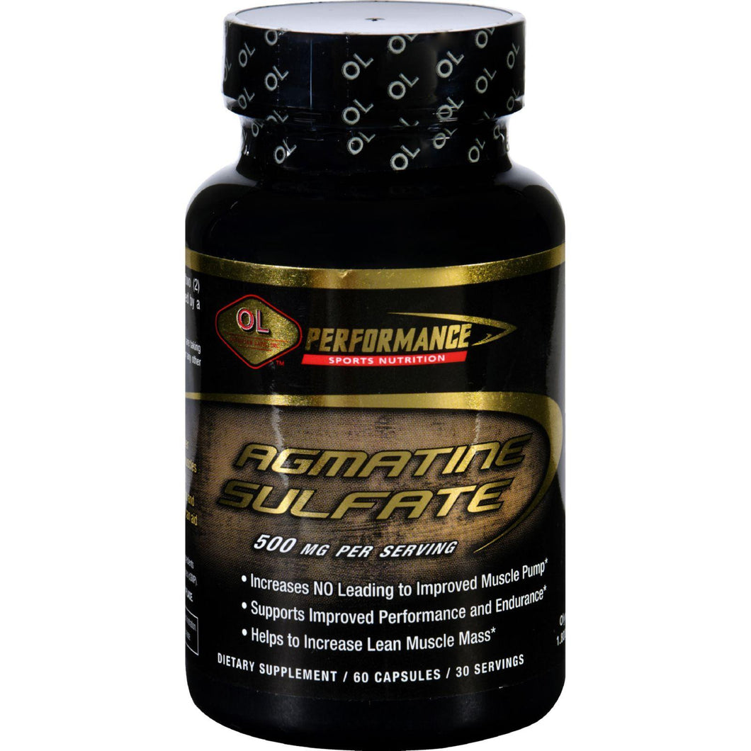 Olympian Labs Agmatine Sulfate - Performance Sports Nutrition - 500 Mg - 60 Capsules